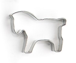 nic cortador de galletas caballo accesorio de repostería acero 5x4x1 cm plata