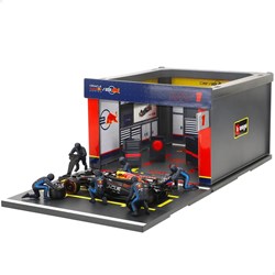 Bburago F1 Red Bull Racing RB20 2024 Verstappen Diorama Coche Juguete 1:43