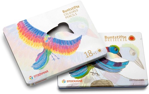 Stockmar lápices de colores triangulares FSC sostenibles set 18+1 colores-2