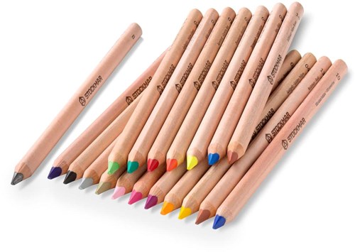 Stockmar lápices de colores triangulares FSC sostenibles set 18+1 colores