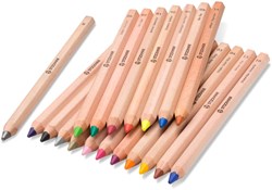 Stockmar lápices de colores hexagonales set 18+1 estuche FSC sostenible