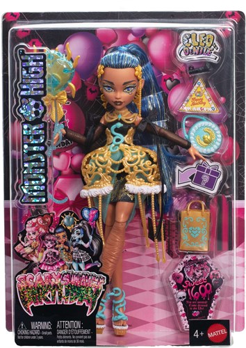 Muñeca Mattel Monster High cumpleaños Cleo De Nile con accesorios-3
