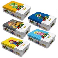 Asmodee Super Mario colección de pegatinas Slim Tin diversión para coleccionistas