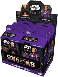 Fantasy Flight Games Star Wars Unlimited Secrets of Power Display Mazos 6 uds TCG