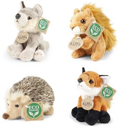 Rappa peluche animales del bosque 15 cm juguete ecológico