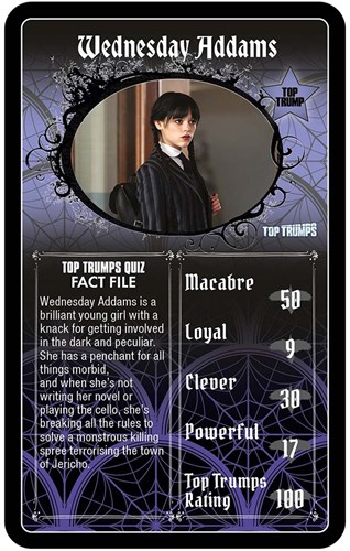 Winning Moves juego de cartas Wednesday - Top Trumps - Serie Netflix-3