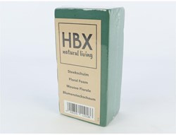 HH - HBX natural living bloque de espuma floral verde 20x10x7,5cm arreglo floral