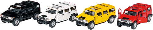 Goki Hummer H2 SUV coche de juguete die-cast metal 1:40 12,5 cm-2