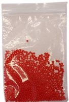 HBX natural living perlas de agua rojas decoración bolsa 15g para niños