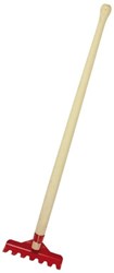 nic rastrillo de juguete 60 cm rojo para jugar al aire libre y arena