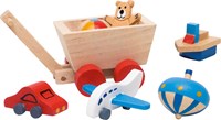 Goki accesorios casa de muñecas habitación infantil set de madera-2