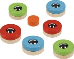 Goki Houten Puckfire Curling Werpspel, 7dlg.