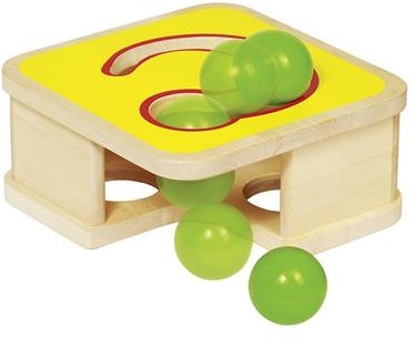 Goki banco de martillos de madera con bolas - juguete de motricidad para niños-3