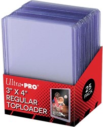 Fundas toploader transparentes 3x4 pulgadas para cartas coleccionables 40 unidades
