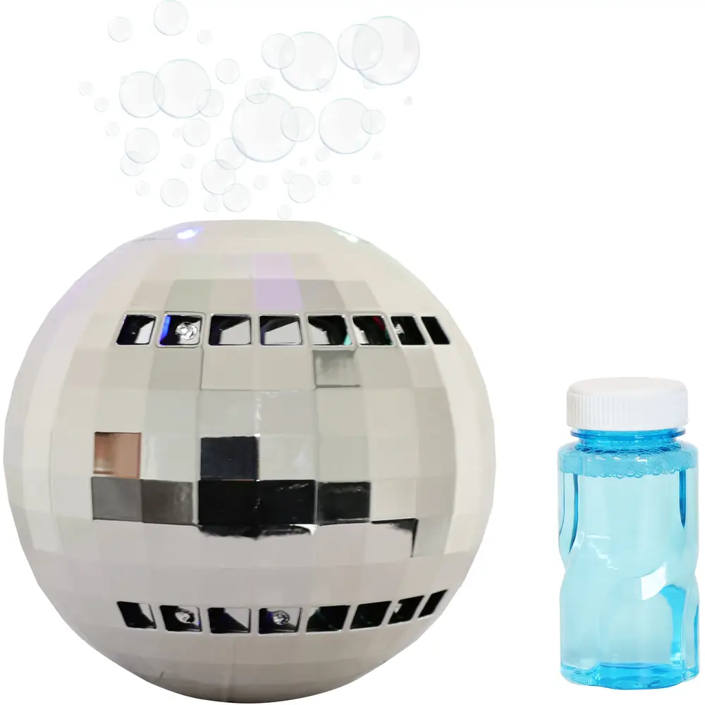 Vedes máquina de burbujas bola de discoteca con luces - juguete para niños