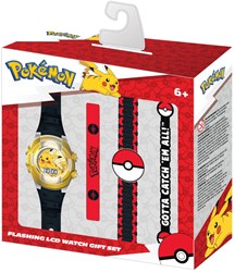 Accutime reloj LCD Pokémon set de regalo infantil con accesorios