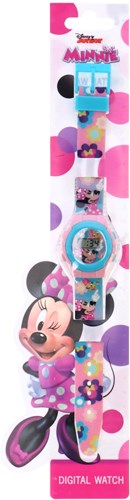 Accutime reloj infantil Minnie Mouse - reloj digital LED morado