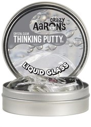 Crazy Aaron's plastilina juguete - Liquid Glass transparente 10 cm