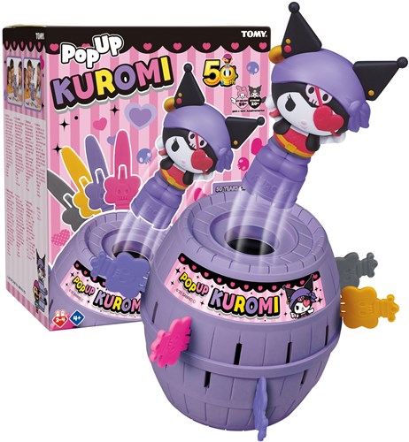 Tomy juego infantil Pop Up Kuromi - juego familiar con figura Kuromi
