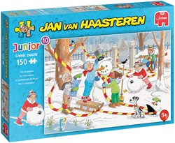 Jumbo puzzle Jan van Haasteren Junior muñeco de nieve 150 piezas infantil
