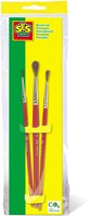 Ses set de pinceles - pintura - 3 piezas - diferentes grosores - pintura infantil