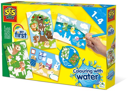 Ses colorear con agua - Animales ocultos - pintura mágica para niños