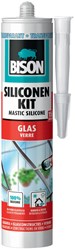 Bison sellador de silicona vidrio transparente 310 ml - impermeable y elástico