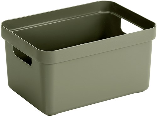 Sunware caja de almacenamiento Sigma home 13L verde oscuro plástico juguetes