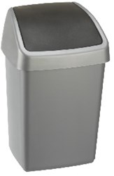 Sunware cubo de basura Delta 10L gris con tapa oscilante