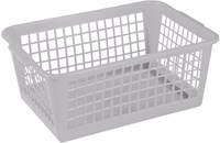 Sunware cesta de almacenamiento gris - cesta grande de plástico 37x26x15 cm