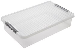 Sunware caja de almacenamiento Q-line 60 litros plástico transparente apilable