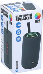 Cilgro Altavoz Bluetooth 16W - Caja de Música para Fiestas con Luces RGB y Radio FM