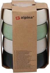 Alpina cuencos de cerámica para niños - vajilla de juguete colorida 4 piezas