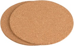 Alpina salvamanteles de corcho set - 2 unidades - 18 cm - resistente al calor