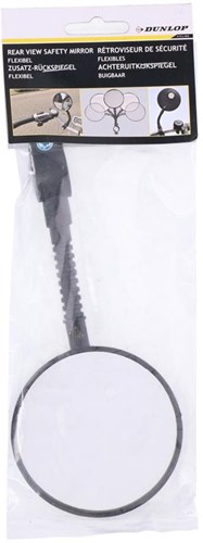Espejo retrovisor bicicleta negro ajustable para manillar 27 cm