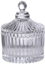 Alpina Pot met deksel glas Ø6,8x8,5cm