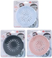 Alpina colador de fregadero plástico antideslizante blanco Ø13cm filtro cocina