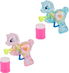 Pistola de burbujas unicornio juguete - Tamaño compacto - Plástico
