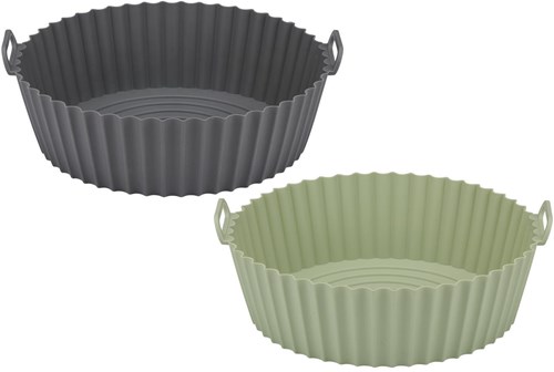 Alpina cesta de silicona para Airfryer verde 23cm - molde resistente al calor