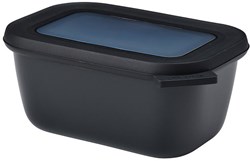 Mepal bol multiusos Cirqula caja de conservación 750 ml rectangular nordic black