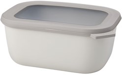 Mepal bol multiusos Cirqula caja de almacenamiento 1500 ml rectangular nordic white