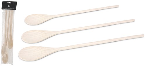 Juego de cucharas madera 3 piezas utensilios cocina juguete niños