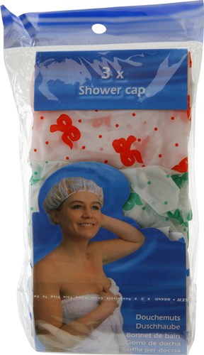 Bathroom Solutions gorro de ducha set 3 piezas - protección cabello multi