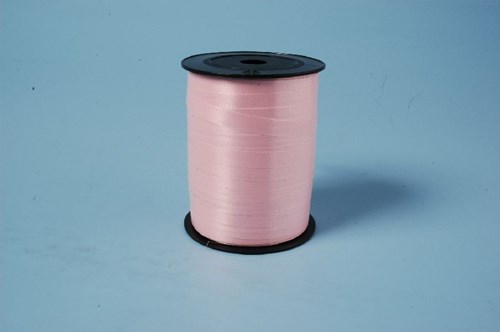 Cinta de regalo Krullint rosa salmón 250 metros x 10 mm poliéster