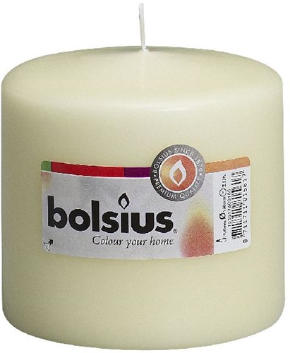 Bolsius vela pilar marfil vela decorativa 10x10 cm - larga duración