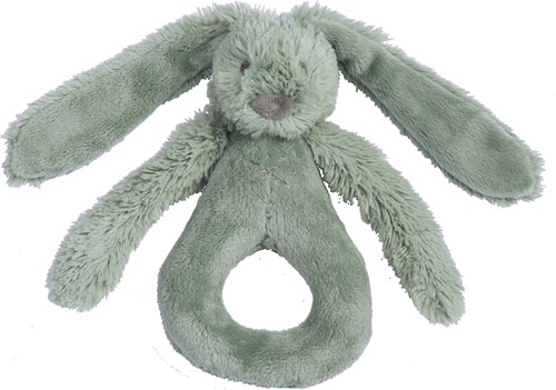 Happy Horse sonajero verde Conejo Richie - juguete de peluche para bebé