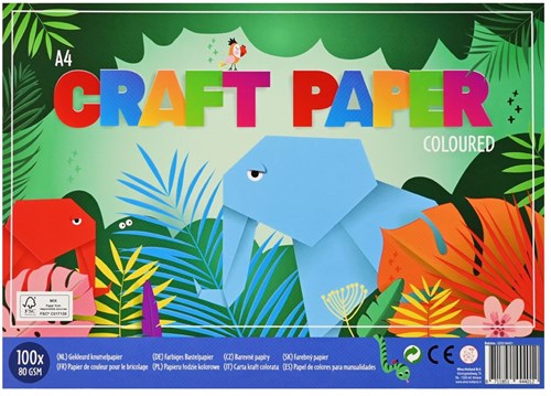 Papel artesanal de colores 100 hojas A4-2