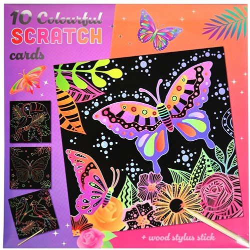 Wins Holland tarjetas creativas scratch mariposas 10 unidades