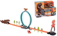 Coche de lanzamiento en la pista de carreras de dinosaurios 26129
