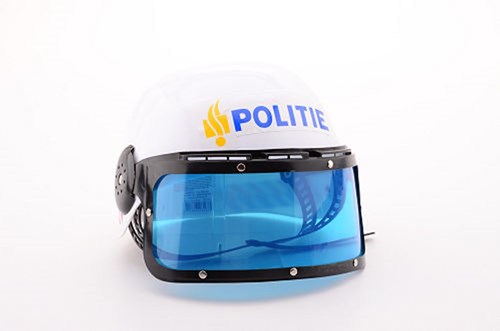 Johntoy casco de policía - casco infantil - accesorio disfraz - blanco